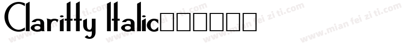 Claritty ltalic字体转换